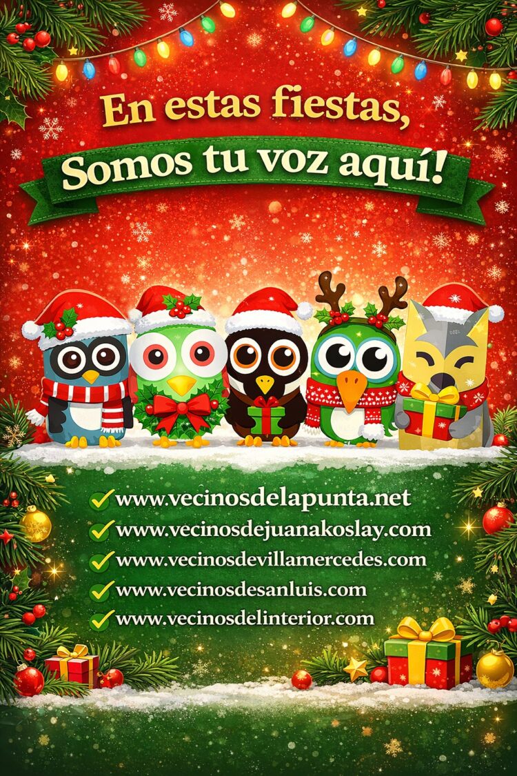 Saludamos a nuestra comunidad en estas fiestas