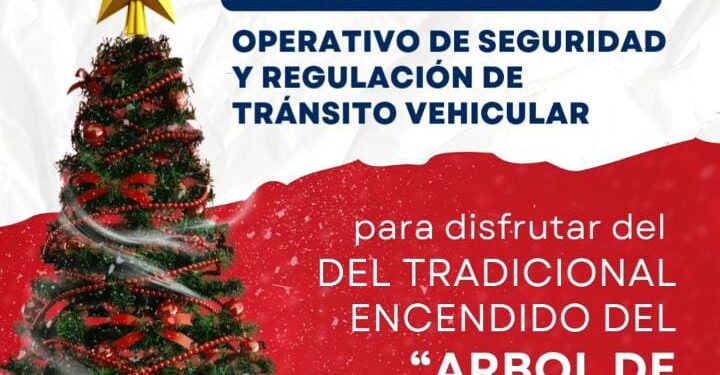 Cortes y desviaciones previstos por el evento del encendido del “Árbol de Tus Sueños”