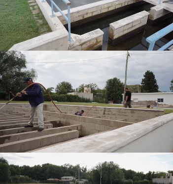 Realizan tareas de mantenimiento en diversas estructuras y sistemas de aguas