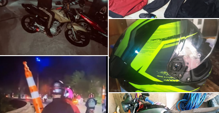 Allanaron y encontraron en un operativo, a los autores del robo de conos de Seguridad Vial, en un encuentro de motos realizado días atrás