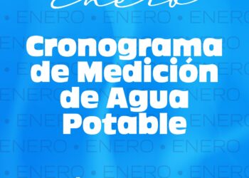 Cronograma de medición de agua para Enero