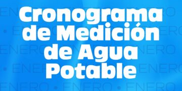 Cronograma de medición de agua para Enero