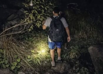 Rescataron senderista perdido en el Salto de la Moneda