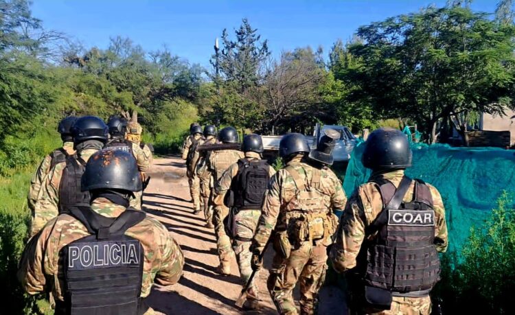 Cinco allanamientos en Juana Koslay por un robo: secuestran armas, herramientas y plantas de cannabis