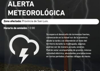 Posibles tormentas a partir de esta noche