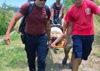 Otra vez un rescate en el Salto de la Moneda