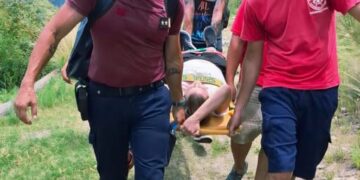 Otra vez un rescate en el Salto de la Moneda