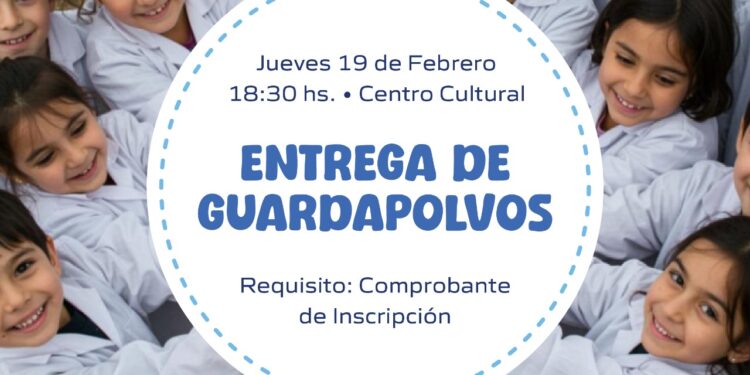 Este jueves el municipio entregará los guardapolvos a quienes se inscribieron previamente
