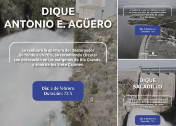 Trabajos en diques pueden ocasionar turbidez en el agua potable temporalmente