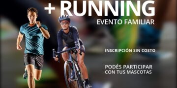 Bicicleteada recreativa y jornada de running familiar en Juana Koslay