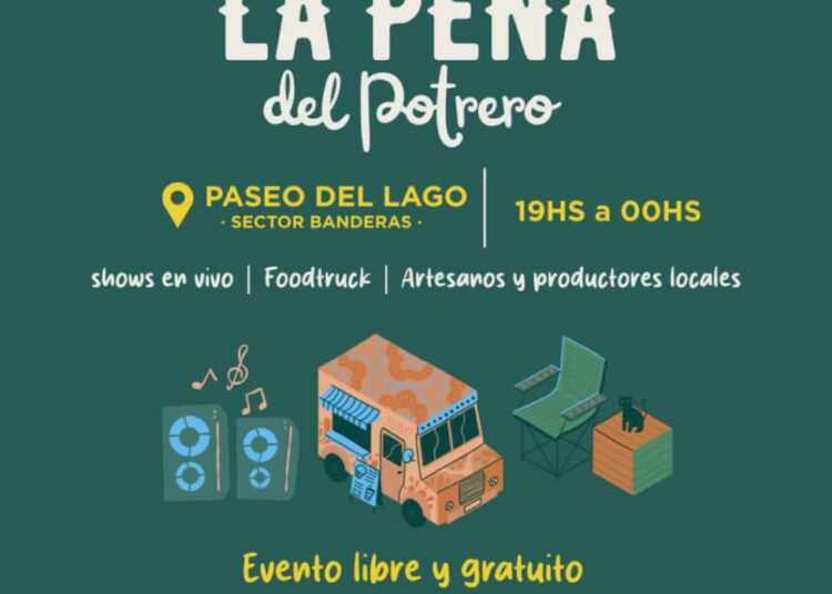 Potrero de los Funes se prepara para vivir una nueva peña en el Paseo del Lago