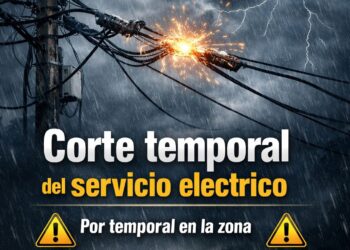 Zonas afectadas en el servicio eléctrico por temporal en este momento: