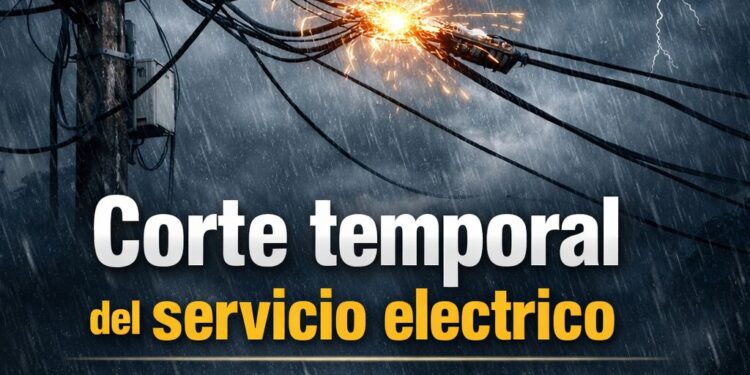 Zonas afectadas en el servicio eléctrico por temporal en este momento:
