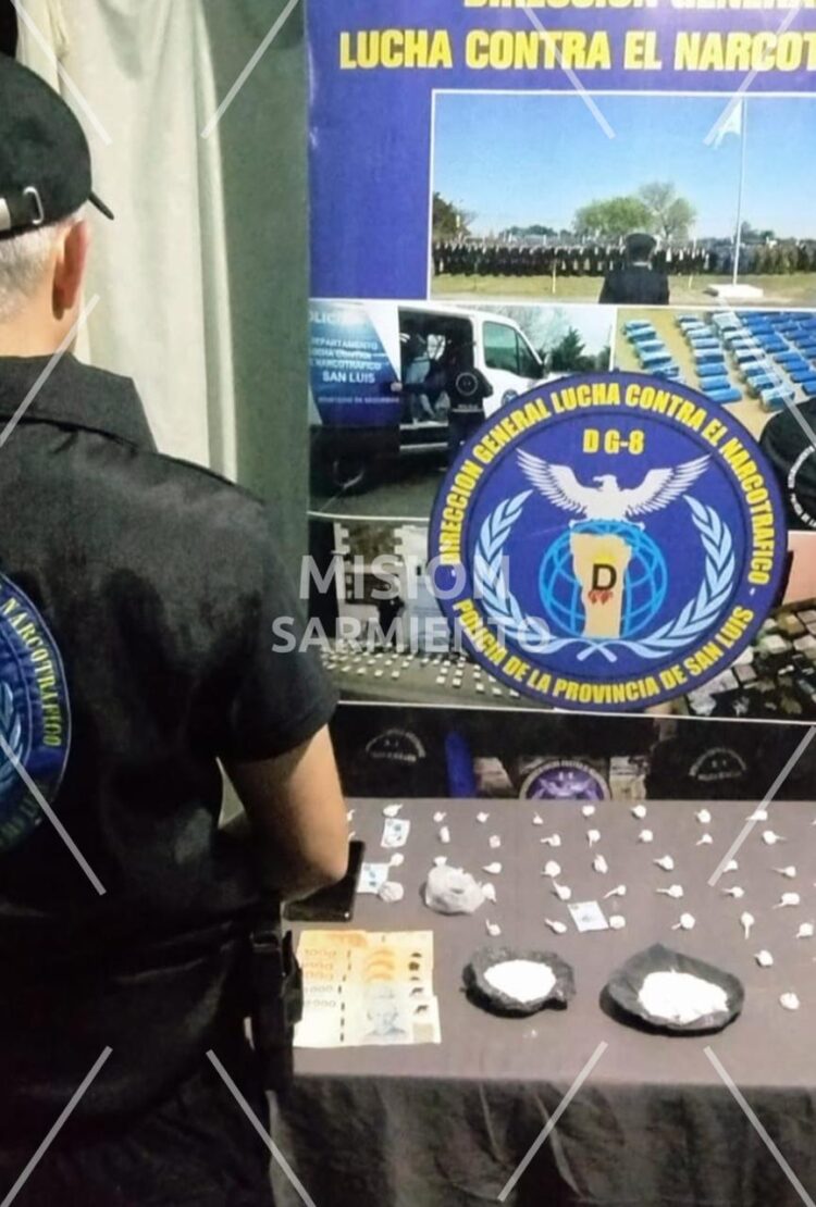 Operativo anti-narcotráfico en San Luis y Juana Koslay, arrojó más de 43 millones de pesos en droga y detuvo a 7 personas
