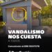 Vandalizan refugios y paradas de colectivos