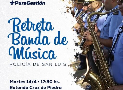 Tarde de música con la Banda de la Policía en la Rotonda de Cruz de Piedra