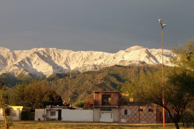 Paisajes nevados, la postal de hoy en San Luis
