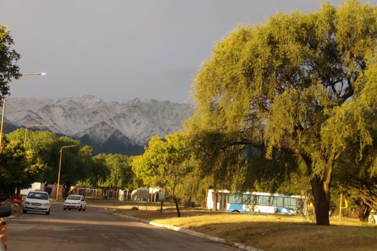Paisajes nevados, la postal de hoy en San Luis
