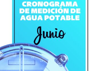 Cronograma de medición del agua potable en barrios