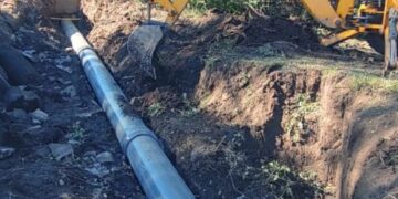 San Luis Agua optimizó el sistema de alivio del acueducto Cámara 35 en Juana Koslay