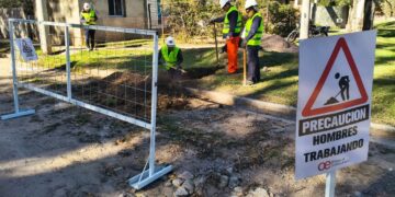 Avanza la obra de gas natural en los barrios Los Fresnos y Virgen de Fátima de Juana Koslay