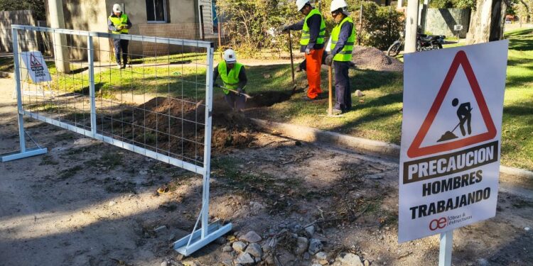 Avanza la obra de gas natural en los barrios Los Fresnos y Virgen de Fátima de Juana Koslay