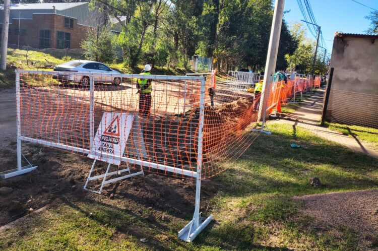 Avanza la obra de gas natural en los barrios Los Fresnos y Virgen de Fátima de Juana Koslay