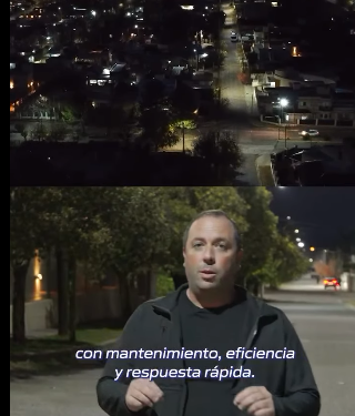 El intendente de Juana Koslay destacó el mantenimiento permanente del sistema de alumbrado 100% LED