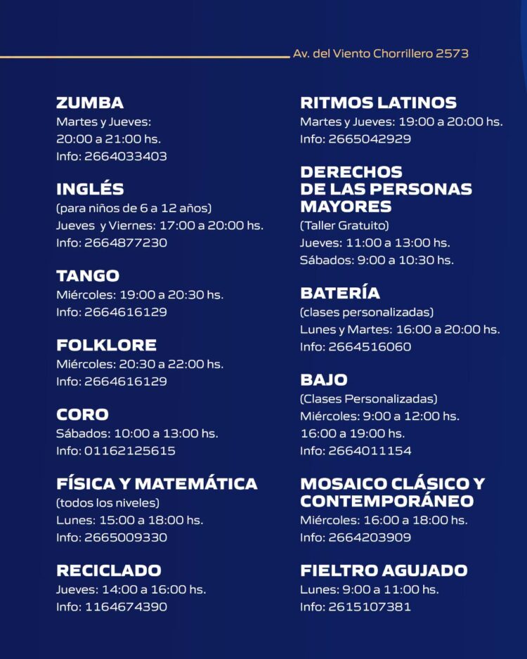 Juana Koslay invita a sumarse a los talleres del Centro Cultural y la Escuela de Oficios