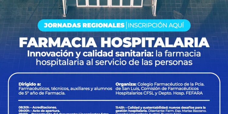 Inscripciones abiertas para las Jornadas Regionales de Farmacia Hospitalaria