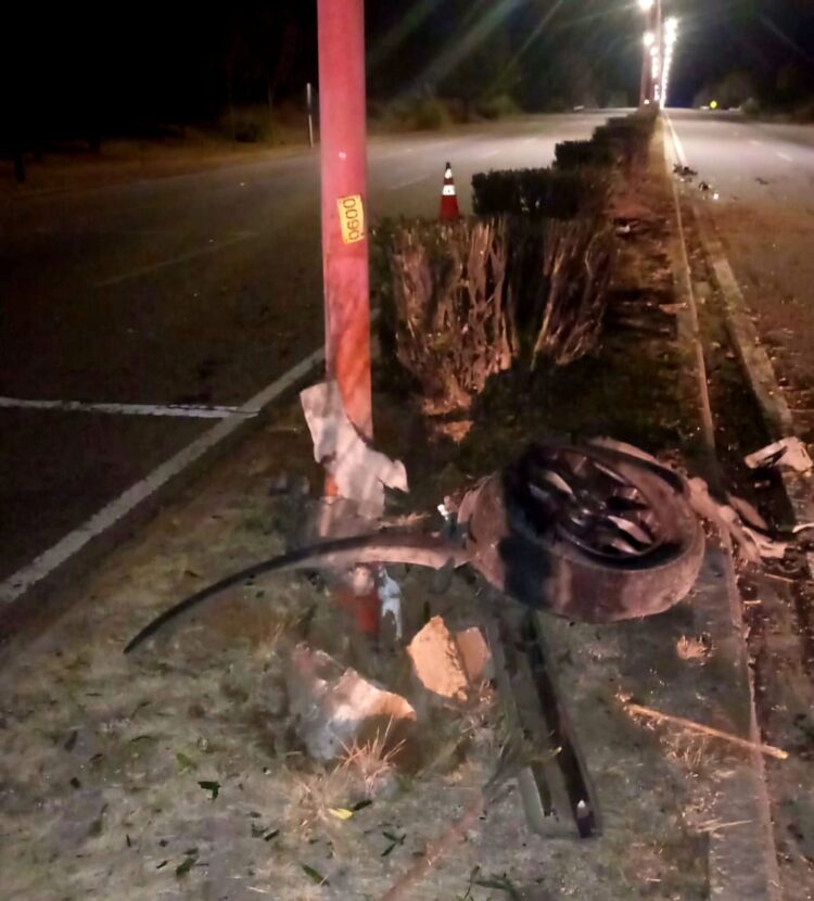 Choque y test de alcoholemia positivo en Autopista Los Puquios