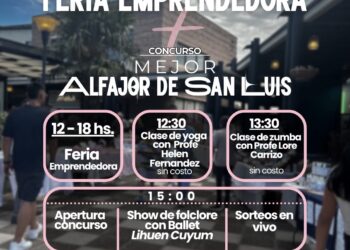 ¡Llega La Feria Emprendedora a la Joaquina y tendrá el Concurso del Mejor Alfajor de San Luis!