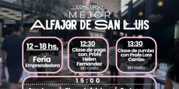 ¡Llega La Feria Emprendedora a la Joaquina y tendrá el Concurso del Mejor Alfajor de San Luis!