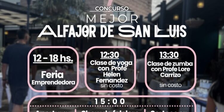 ¡Llega La Feria Emprendedora a la Joaquina y tendrá el Concurso del Mejor Alfajor de San Luis!