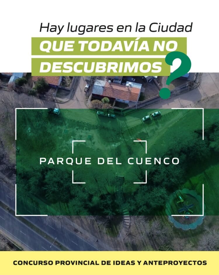 Parque del Cuenco: Continúa la convocatoria de ideas para transformar el paisaje urbano de Juana Koslay