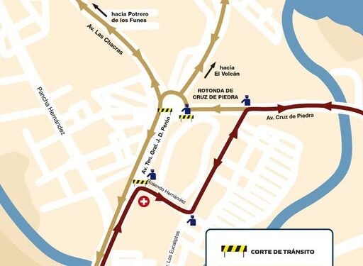 Los cortes por el evento de ALIBIKERS MOTO RIDE 2026
