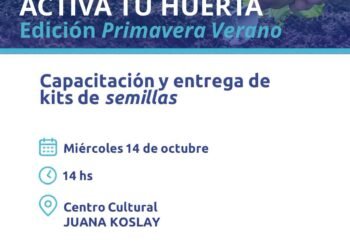 Llega “Activá tu Huerta” a Juana Koslay.