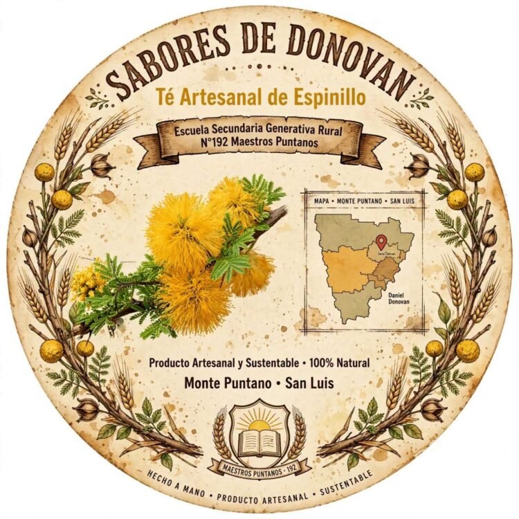 Estudiantes de Donovan le presentaron su proyecto de té de espinillo al Gobernador
