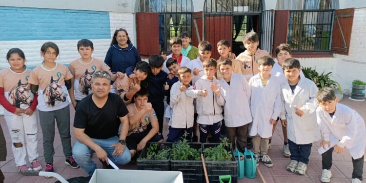 Huertas Productivas Escolares: Se realizó la entrega de insumos y equipamiento en Donovan y Dique Vulpiani