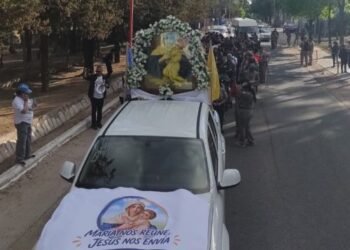 Se realizó la 28º Caminata Familiar Mariana en Juana Koslay